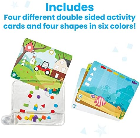 hand2mind Colors & Shapes Sensory Pad, 16 Activities, 24 Shapes, Ages 3+ - Image 3