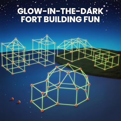 Tiny Land Glow Fort Building Kit for Kids Ages 4-12, STEM Building Toy - Image 3