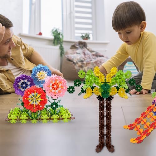 PicassoTiles Building Chips Interlocking Disc Construction Blocks in 12 Colors STEM Learning Early Education Toy Engineering Playset Child Brain Development for Toddlers Girls Boys Kids Age 3+ PTF108 - Image 2