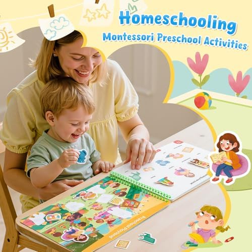JoyCat Daily Life Busy Book for Toddlers Ages 3-5, English - Image 4