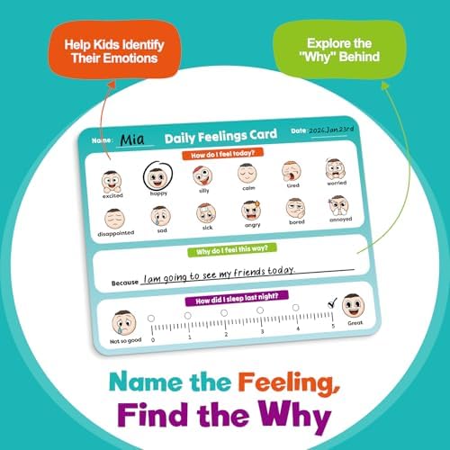 Aizweb Big Feelings Deck-12 Pack 9x12" Dry Erase Emotions Flash Cards with Coping Skills,Feelings Chart for Kids,Autism & ABA Tools,Calm Down Corner Supplies for Preschool Kindergarten Classroom - Image 2