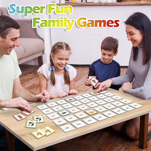 Aizweb CVC Word Match Game - 60 Pc Toddler Card Games for Kids Ages 3-6, Phonics Flash Cards for Preschool & Kindergarten Learning Activities, Educational Toys for Home School Supplies - Image 7