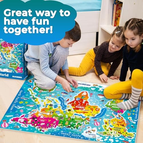 Giant Floor Puzzles for Kids Ages 4-6 - 2x3 Feet Extra-Thick 48 Pieces - Image 6