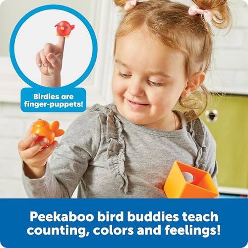 Learning Resources Peek-a-Bird Learning Buddies - 15 Pieces, Age 18 Months+ Toddler Activities, Preschool Toys, Educational Color Teaching - Image 2
