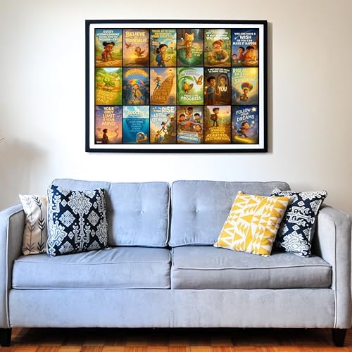 Think2Master Motivational & Inspirational Collage 500 Pieces Very Large Pieces Jigsaw Puzzle: 13+, Teens, Adults & Seniors. Fosters Growth Mindset - Vibrant Wall Art. Great Gift. Size: 26.8” X 18.9” - Image 4
