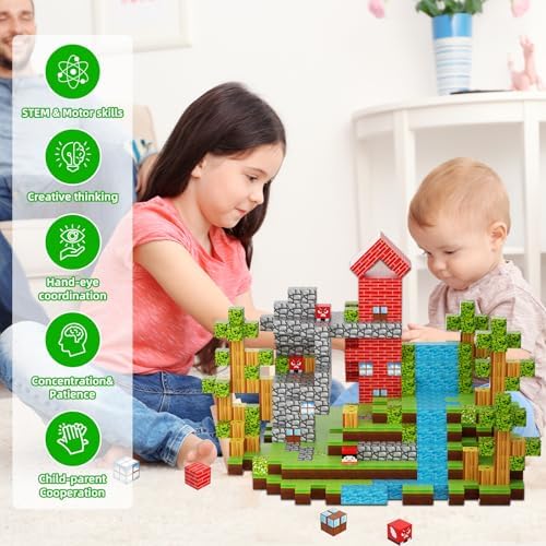 Magnetic Building Blocks STEM Toys for Kids Ages 3-12 – 120 PCS Educational Construction Set with Storage Bag, Safe & Durable Learning Toys for Toddlers Children Boys Girls - Image 6