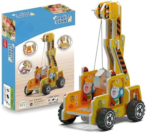 STEM Gravity Crane Science Kit, DIY Pulley & Lever, Energy Conversion by infistaky