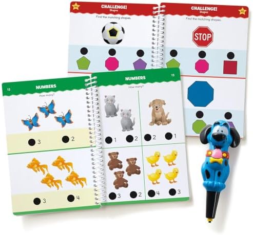 Educational Insights Hot Dots Jr. Let's Master Pre-K Math Set, Homeschool & School Math Workbooks, 2 Books & Interactive Pen, 100 Lessons, Ages 4+ - Image 2