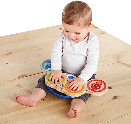 Baby Einstein Magic Touch Wooden Drum Musical Toy, Ages 6 Months Plus - Image 3