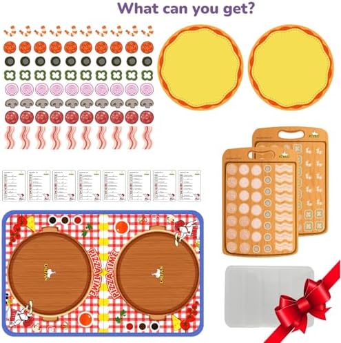 CHEFAN Pizza Counting Felt Board for Toddlers, Number Learning Toys, Make Pizza Time for Vegetables, Preschool Math Games, Manipulatives for Preschool - Image 6