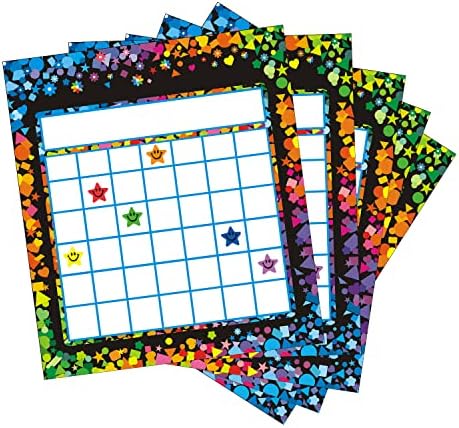 REGELETO 100 Pack Incentive Reward Chart for Students, 2 Designs Incentive Behavior Chart with 2400 Star Stickers Students Chore Sticker Chart at Home - Image 3