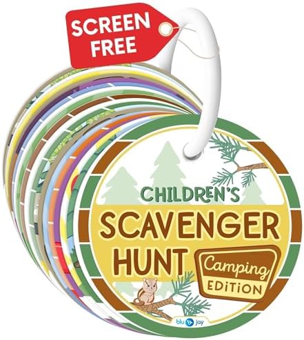 Blu Jay Children's Scavenger Hunt Cards - Nature Toy, Camping Edition by BluJay
