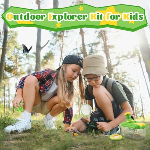 Bug Catching Kit for Kids 3-5: 17 PCS Bug Catcher Kit with Magnifying Glass - Image 2