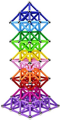 Beicarin 310 Pcs Magnetic Building Sticks Blocks Toys, Magnet Educational Toys Magnetic Blocks Sticks Stacking Toys Set for Kids and Adult, Non-Toxic Building Toy 3D Puzzle with Storage Bag by Beicarin