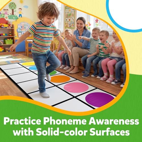 Elkonin Box Floor Mat Activity Set,Kindergarten Learning Activities,Phonemic Awareness & Phonics Games,Science of Reading Special Education,Preschool Classroom Must Haves for Active Play Gross Motor - Image 5