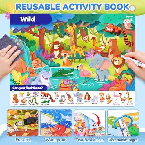 JoyCat Seek & Find Game Books - Preschool Learning Activity for 3-8 - Image 2