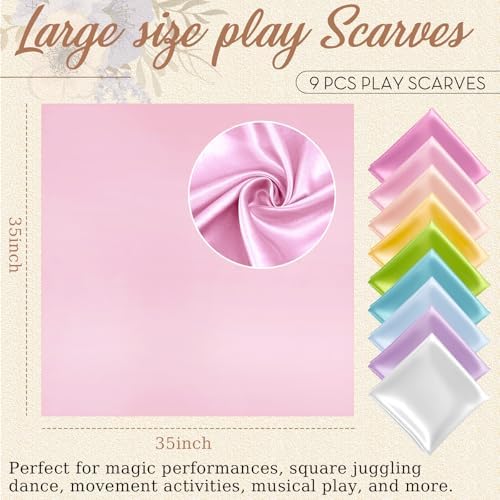 Geyoga Fabric Juggling Scarves 35 x 35 Inch - Image 2