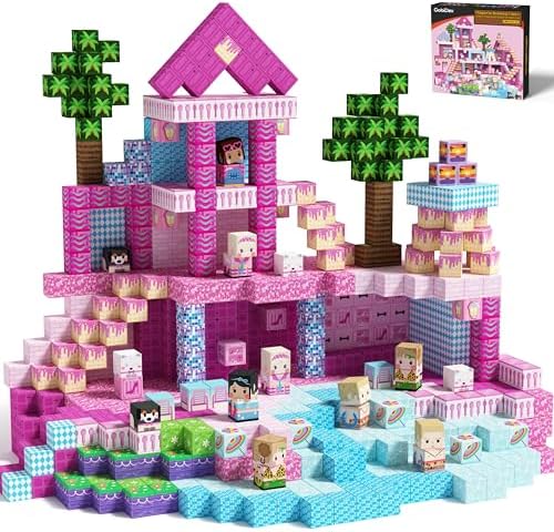 GobiDex 100PCS Magnetic Blocks Princess Building Toys for Girls 3+ by GobiDex