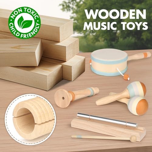 Vanplay Baby Musical Set - Wooden Montessori Toys for 2 3 Year Old - Image 5