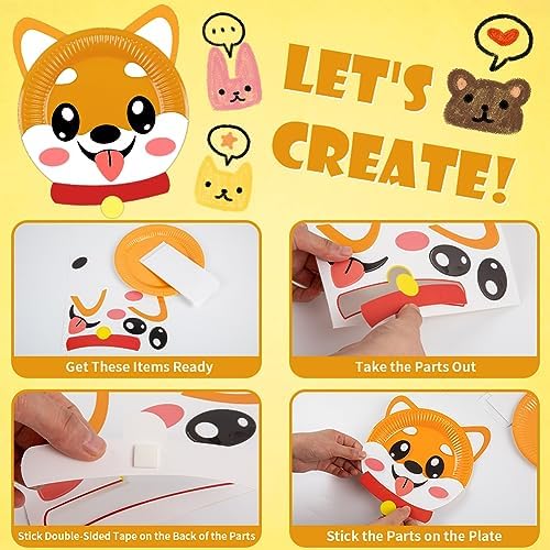 16 Pack Arts and Crafts for Kids Toddler DIY Animal Paper Plate Art Gifts - Image 5