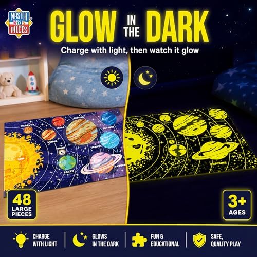 Glow in The Dark - Our Solar System 48 Piece Floor Puzzle - Image 4