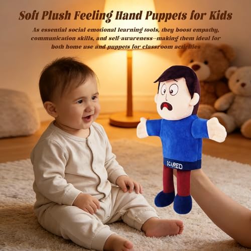 Scared Emotion Hand Puppet for Kids & Toddlers – 12 Inch - Image 4