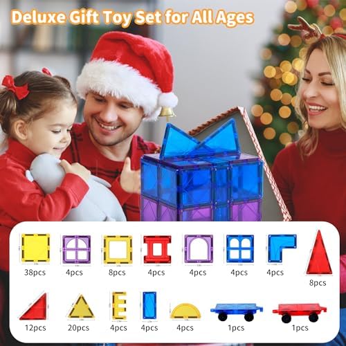 MAGBLOCK 120PCS Magnetic Tiles Building Blocks Construction Toys for Kids - Image 6
