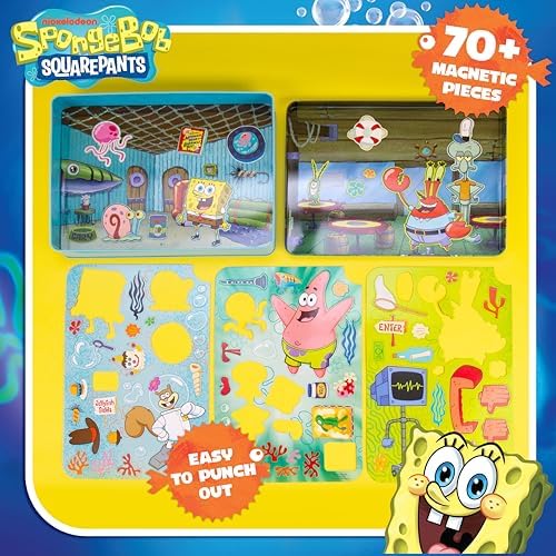 Horizon Group USA Magnetic Playset for Kids, Spongebob Squarepants - Image 3