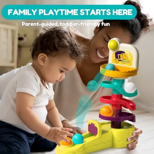 Ball Drop Toy for Toddlers 1-3, Babies Spiral Ball Ramp Tower - Image 2