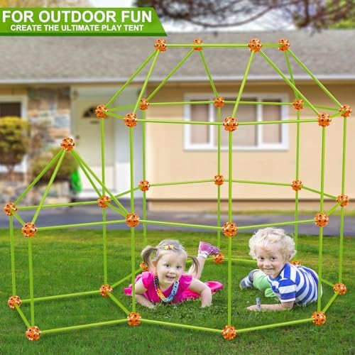 V-Opitos 180 Pack Fort Building Kits for Kids Age 4, 5, 6, 7, 8+ Years Old, Creative Building Toys for DIY Castles, Tunnels, Play Tent, Ideal Christmas, Birthday Gifts for Boys & Girls - Image 6
