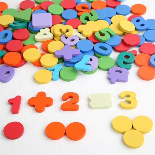 100Pcs Colorful Pattern Blocks, Multi Shape Manipulatives Toys - Image 4