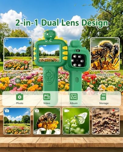 Outdoor Portable Kids Microscope: Handheld Microscope Auto Focus - Image 6