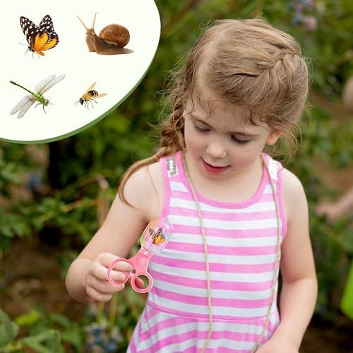 ROBOTIME 2-Person Bug Catcher Kit for Kids - Complete Pink Outdoor Explorer Set with Double Tools for Siblings & Friends (Ages 3+) - Image 5