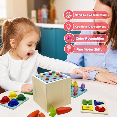 Wooden Montessori Toys for Boys and Girls 2 Years Old - Image 3