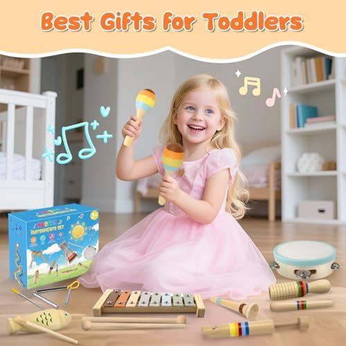 Baby Montessori Musical Toys, Boho Xylophone Percussion for Toddlers 1-3 - Image 6