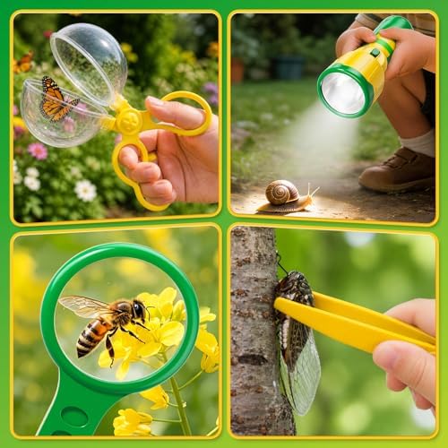 Kids Bug Catcher Kit Outdoor Explorer Set Educational Nature Toy Ages 3-12 - Image 4