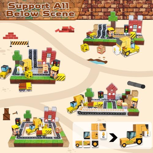 ToyUnited Magnetic Blocks - 100PCS Magnetic Building Blocks Magnet Cubes Stacking Construction Set, STEM Montessori Sensory Toys for Kids Boys Girls Ages 3-5 6-8 Holiday Birthday Gifts - Image 3