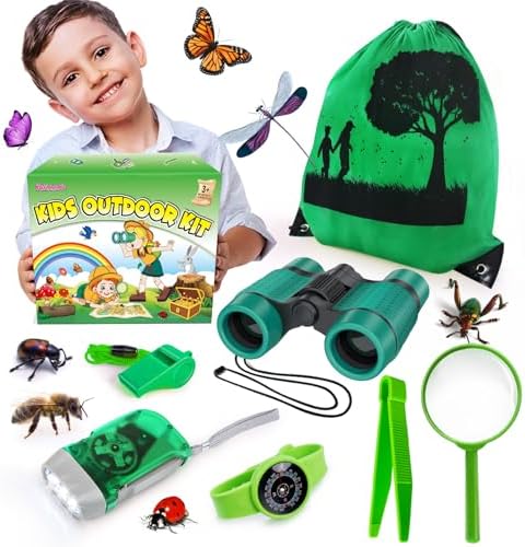 Kids Explorer Kit & Bug Catcher Kit, 7 Pcs Kids Outdoor Exploration Set by YOPINSAND