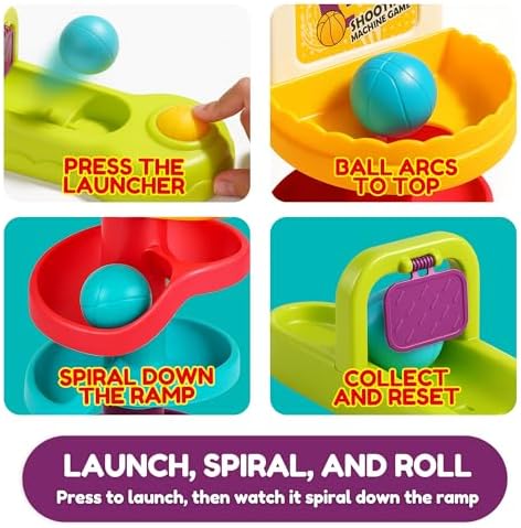 Ball Drop Toy for Toddlers 1-3, Babies Spiral Ball Ramp Tower - Image 5