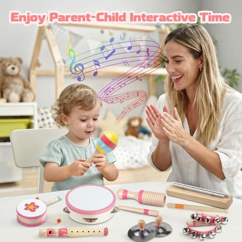 Baby Musical Instruments - Montessori Wooden Musical Toys for Toddlers Kids - Image 5
