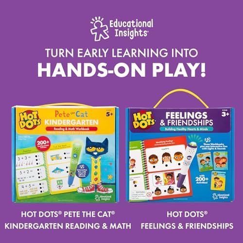 Educational Insights Hot Dots Kindergarten Essentials: Reading & Math Workbook - Kindergarten Workbooks with Interactive Pen, Homeschool Learning Books, Build Reading Fluency and Math Skills, Ages 5+ - Image 6