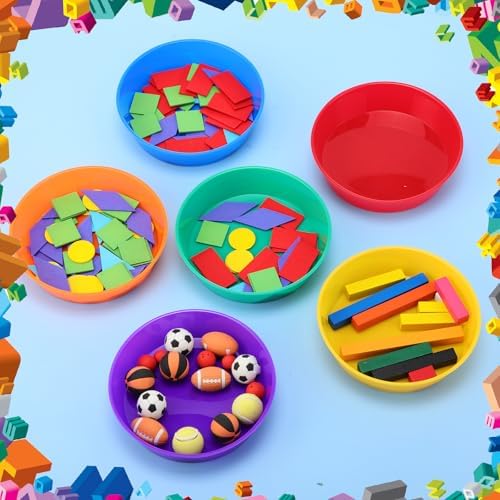 48 Pcs Sorting Bowls for Toddlers, 6 Colors Counting Bowls - Image 5