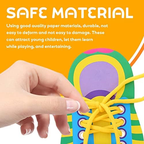 NUOBESTY Shoe Tie Practice for Kids Shoe Tying Practice Board Shoelace - Image 6