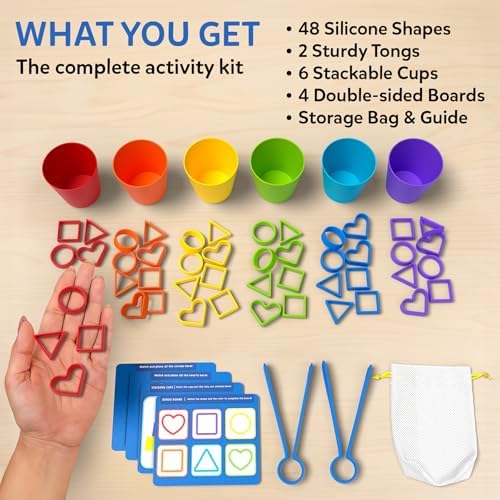Skillmatics Silicone Rainbow Sorting Game – Learning & Educational Toy - Image 4