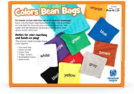 Educational Insights Colors Bean Bags - Color Sorting Toys for Toddlers, Manipulatives for Preschoolers Learning Colors, Toddler Learning Toys, Hands-On Preschool Classroom Activities, Ages 3+ - Image 5