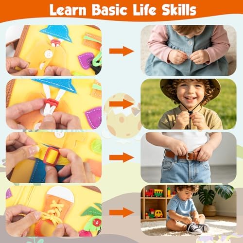 Busy Board Montessori Toys for 2 Year Old Boy Girl Birthday Gift Busy Book - Image 4