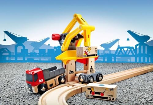 BRIO World - 33280 Freight Goods Station | Versatile Toy Train Set for Kids | Interactive Play | Sustainable Wood Construction | Ideal for Toddlers Aged 3 and Up - Image 4