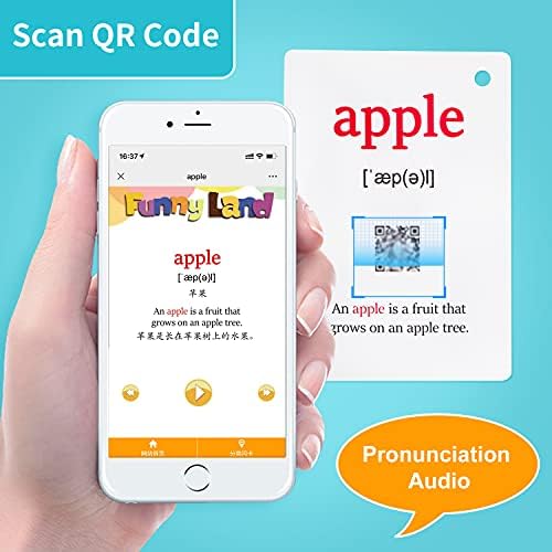 Lilias Fruits Flash Cards, Toddler Learning Toys, Preschool Learning Toys, Homeschool Supplies, Learning Supplies for Kindergarten, 4.3 X 3.14 Inch, 21 Cards in Set - Image 3
