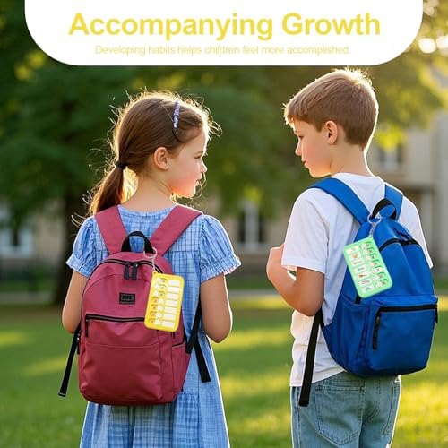 Portable Visual Schedule Keychain for Kids & Adults with, Detachable ADHD Routine & Chore Chart Board - Image 4