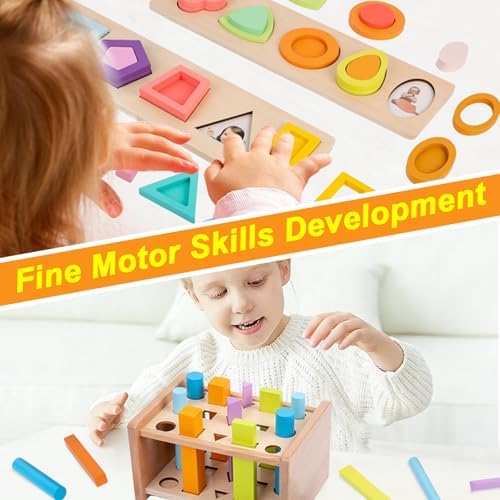 Adena Montessori Play Kit for 22-24 Months Baby Developmental Playset for Toddlers Preschool Learning Toys, Medium - Image 4